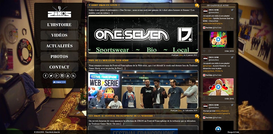 Actualités Web Série Zikos