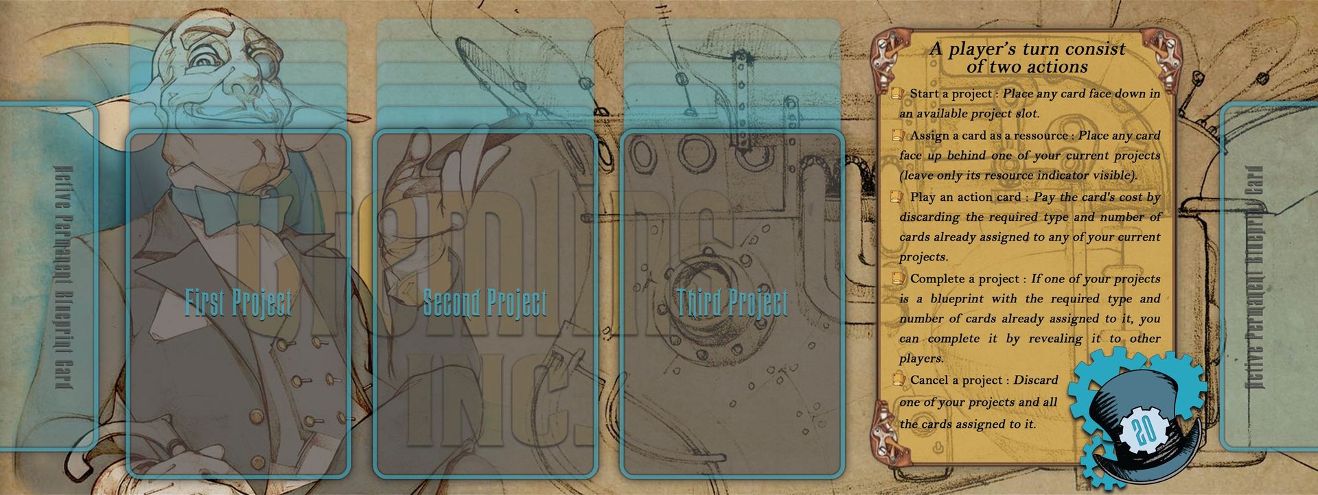 Tapis de Joueur Gremlins Inc. version Politician.