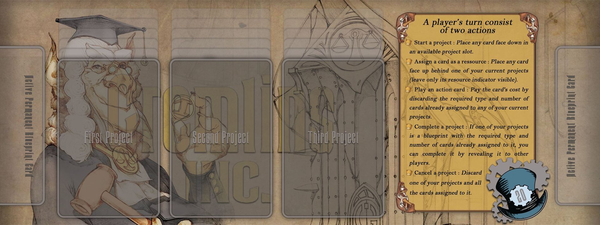 Tapis de Joueur Gremlins Inc. version Prosecutor.